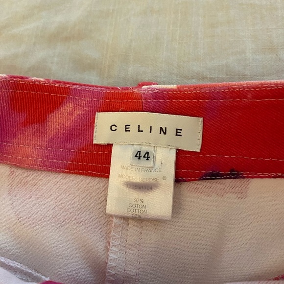 Celine Poppy Print Skirt in Barbie Pink (15) - Picture 5 of 6